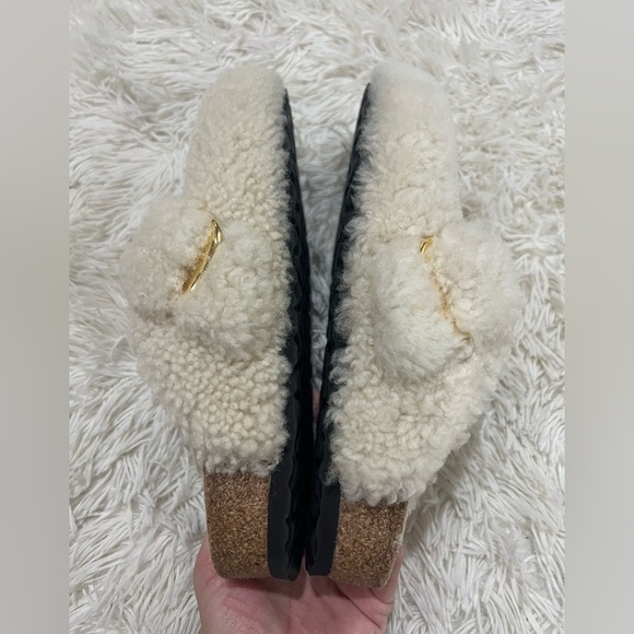 Birkenstock Boston Big Buckle Teddy Shearling Clogs - Size 40 US 9 - Picture 6 of 10